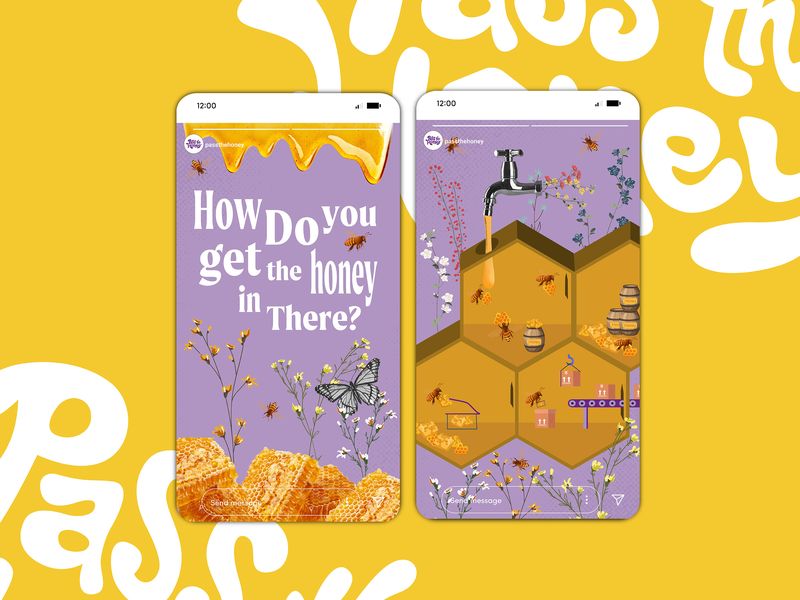 Honey Product Social Media Design
