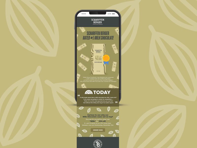 Chocolate Brand Email Design