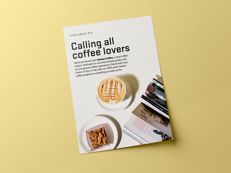 Pie Coffee Flyer Design