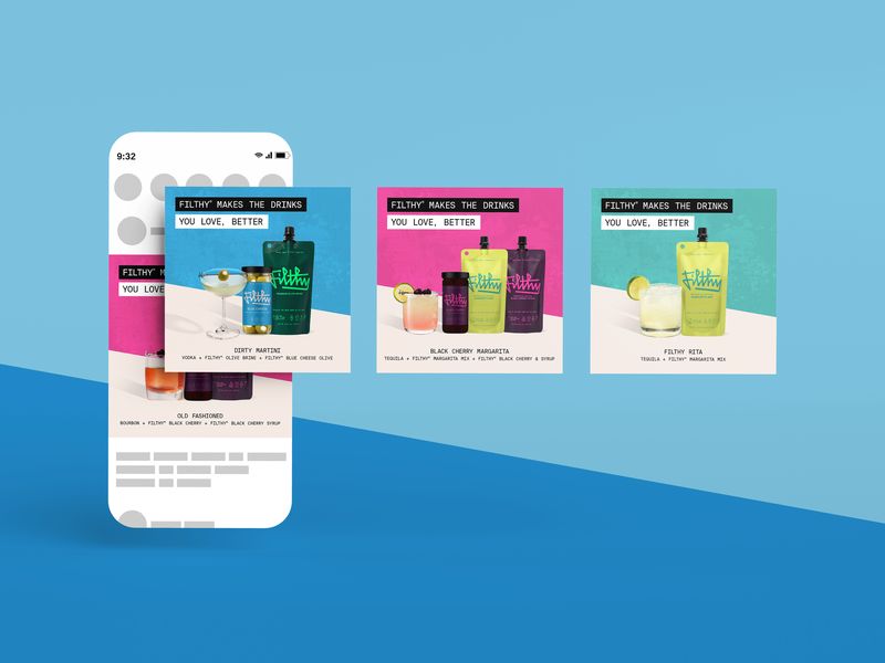 Cocktail Recipe Social Media Design