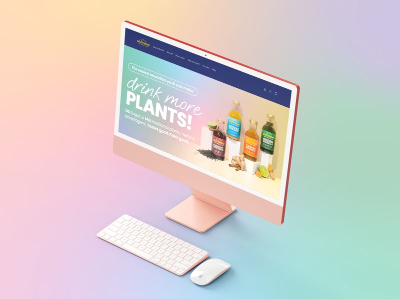 Organic Drink Web Banner Design