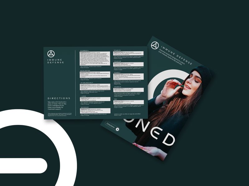 Immune Defense Postcard Design