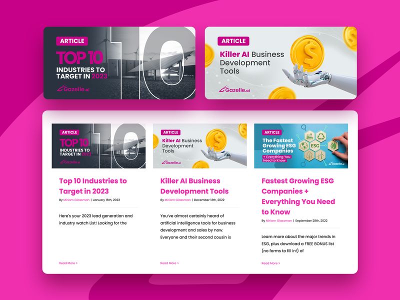 Web Banner Designs for AI Brand