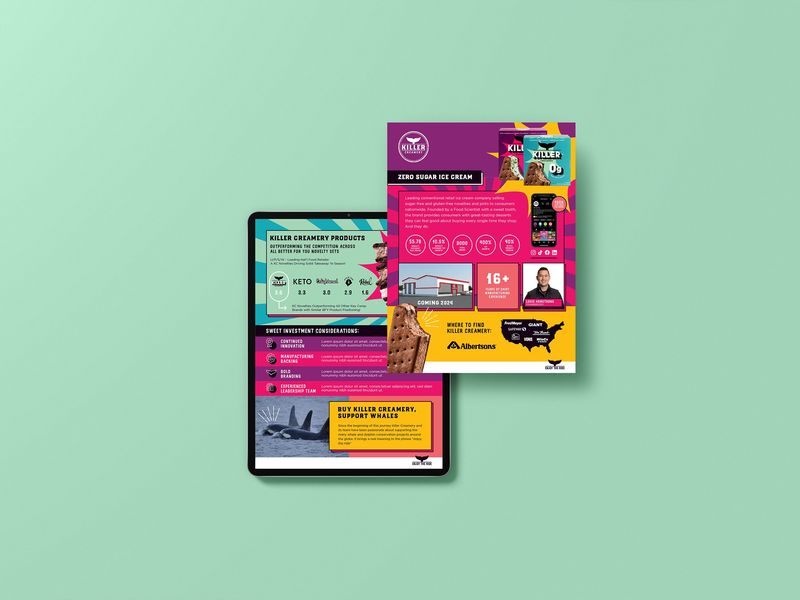 Ice Cream Infographic Flyer