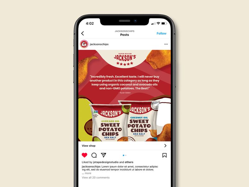 Chips Brand Social Media Review Design