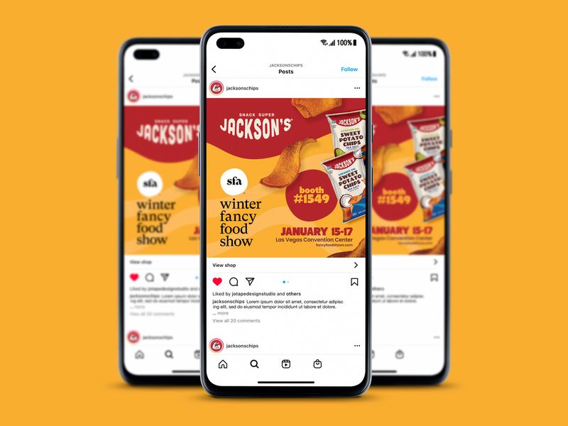 Snack Chips Social Media Design