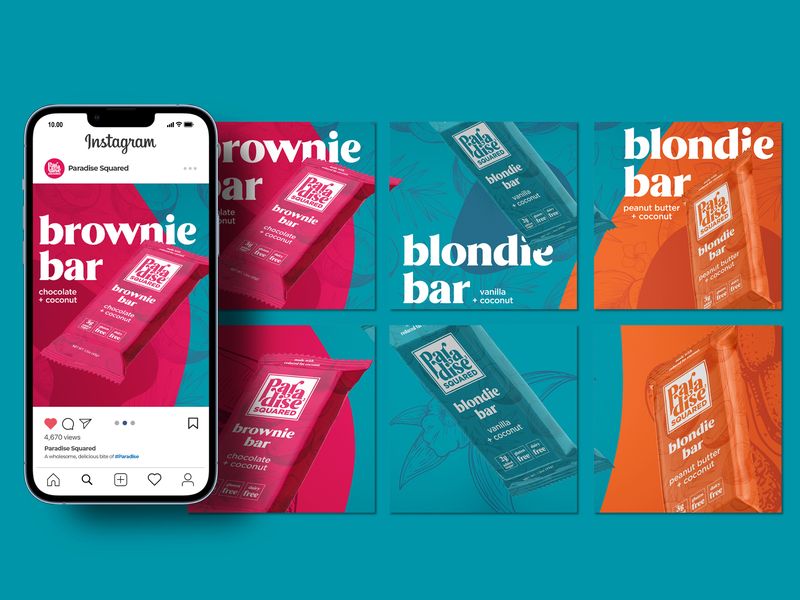 Brownie Chocolate Bar Social Media Posts