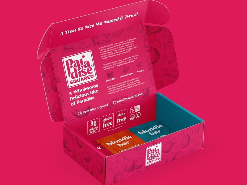 Brownie Snack Box Design