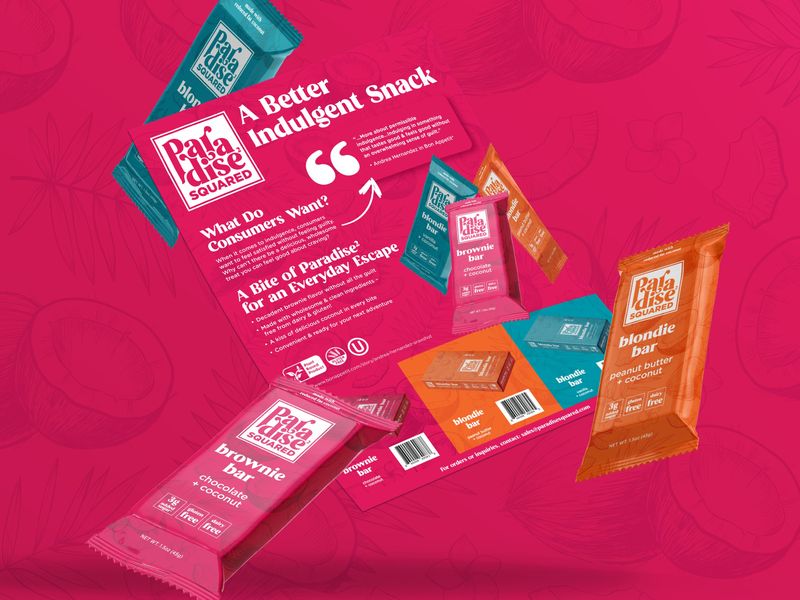 Brownie Bar Sell Sheet Design