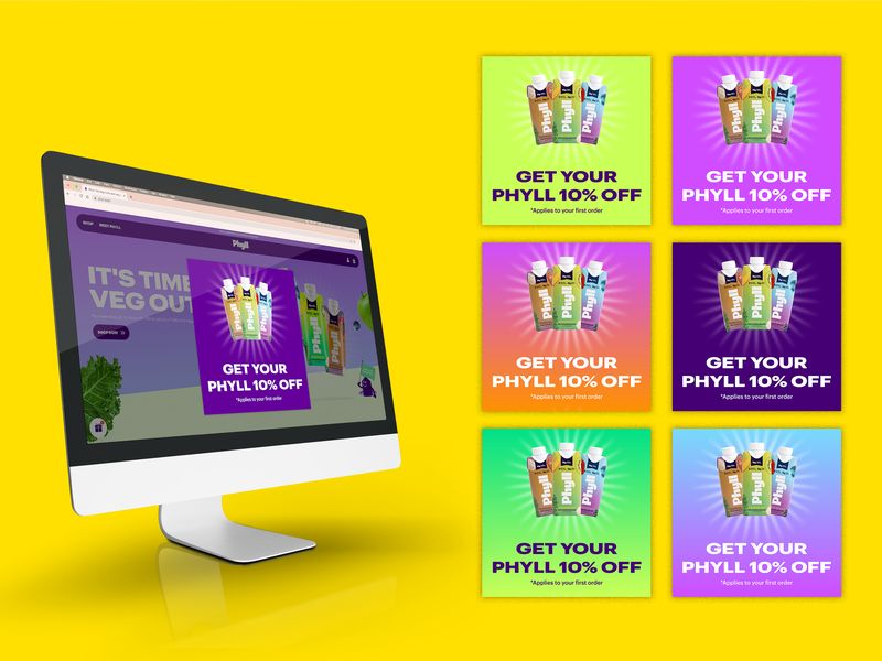 Protein Drink Website Offer Banner