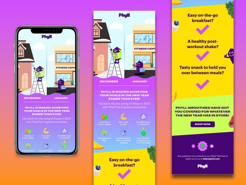 Protein Drink Email Design