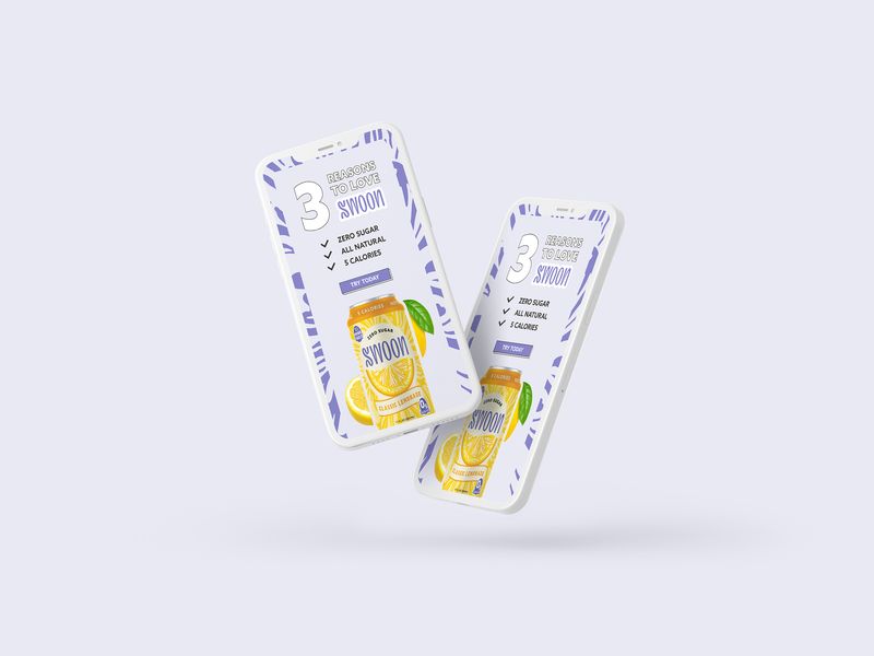 Social media ad design for Zesty Lemonade, digital advertising creative for CPG beverage brand optimized for engagement and conversion across digital channels