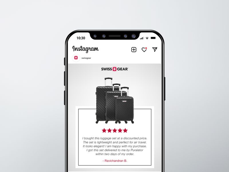 Luggage Brand Quote Social Media Design