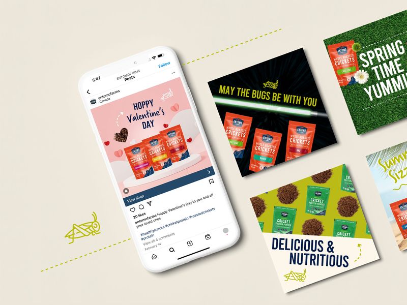 Roasted Crickets Social Media Cards