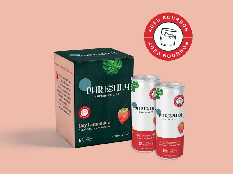 Lemonade Alcoholic Drink Package Design