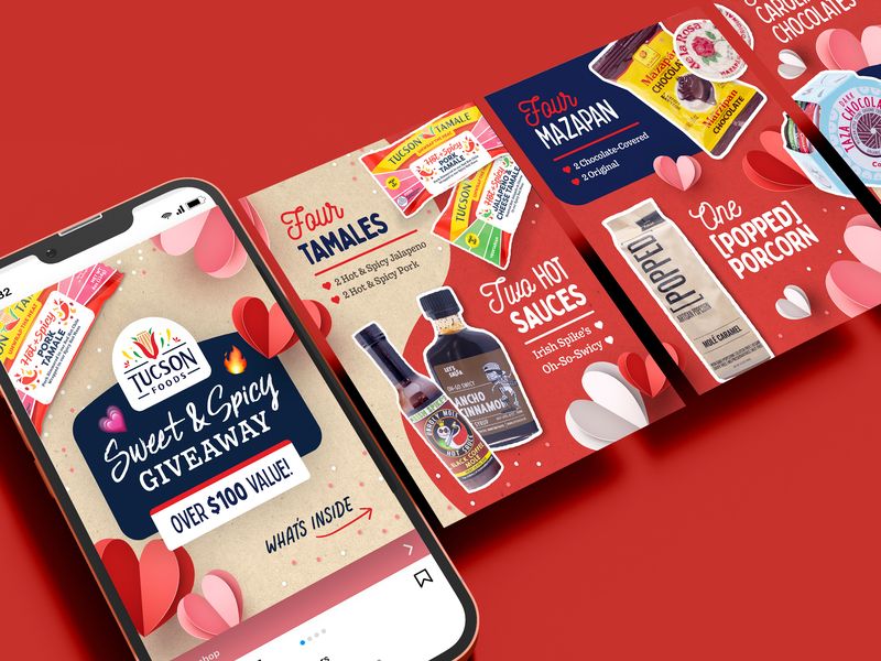 Tamale Valentine's Day Social Media Design