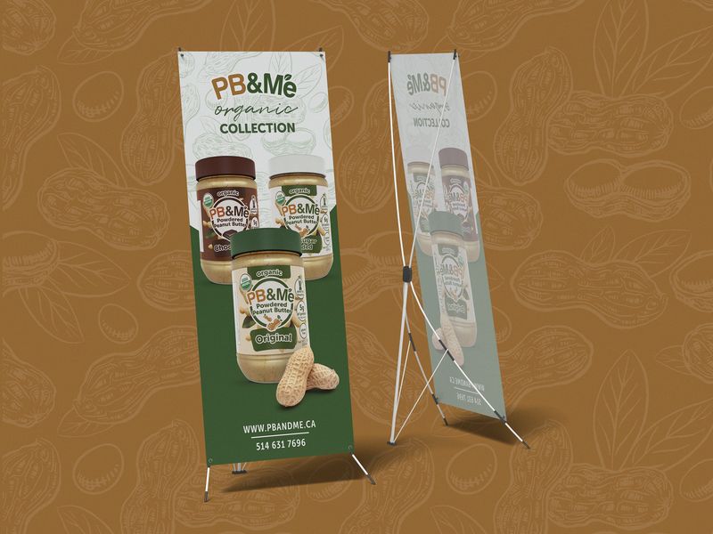 Peanut Butter Roll-Up Banner Design