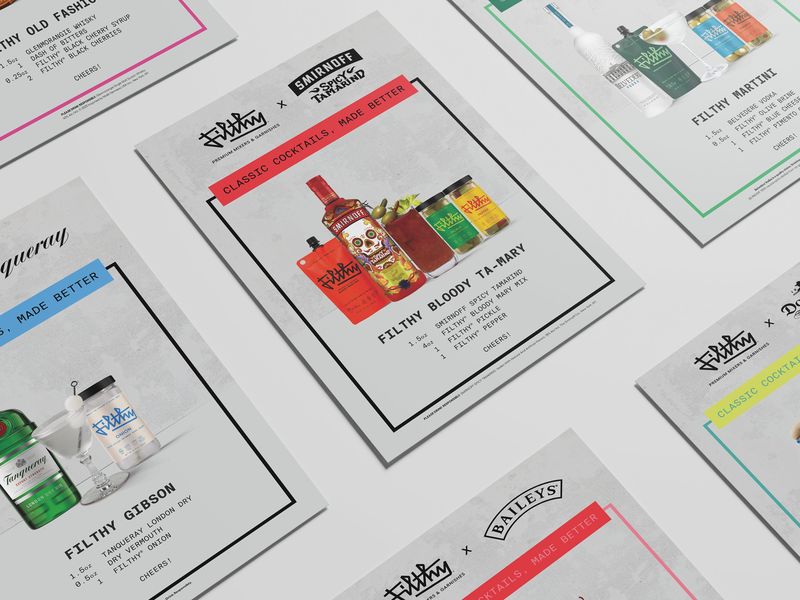 Cocktail Recipe Posters