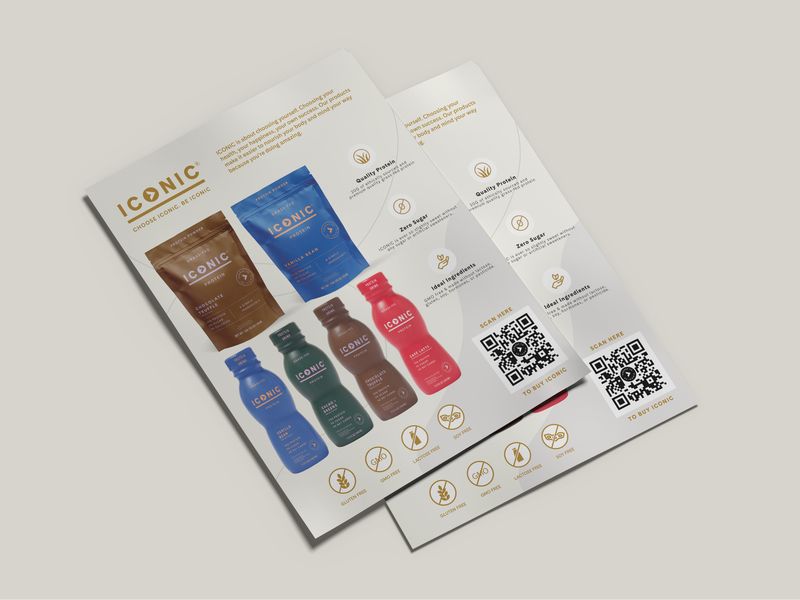 Protein Drink Flyer Design