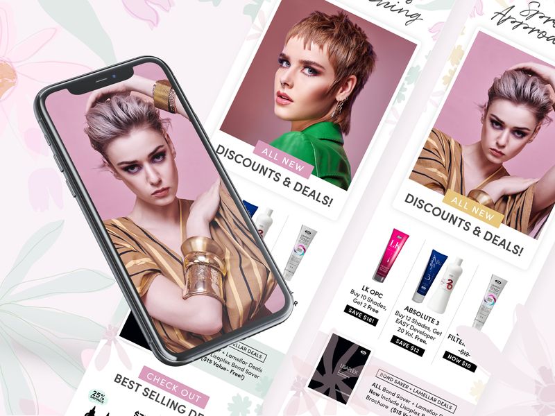 Beauty Product Newsletter Design