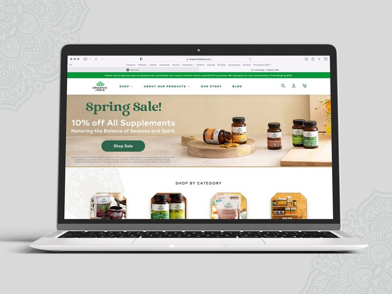 Organic Supplements Web Banner