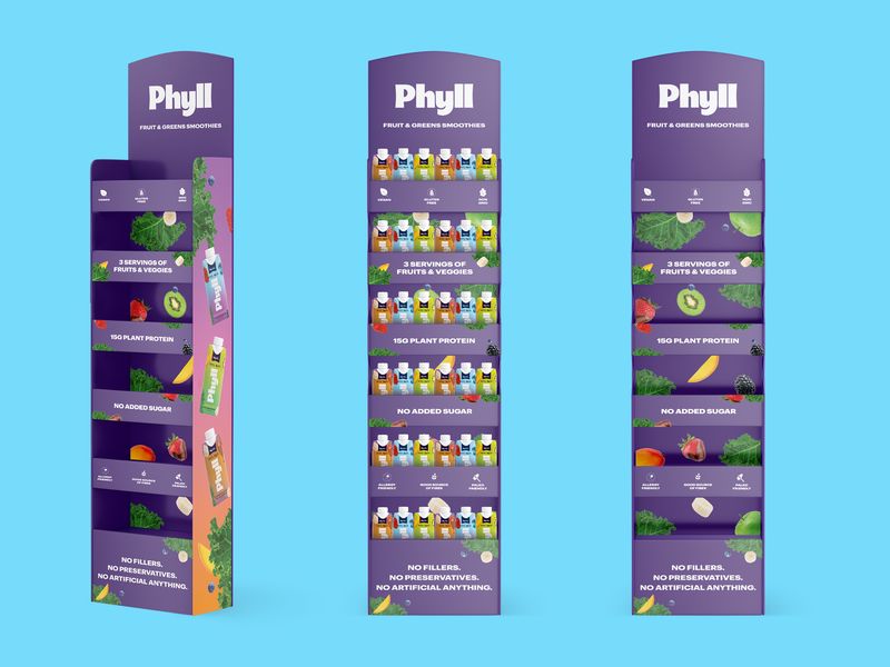 Smooth Drink Floor Display Design