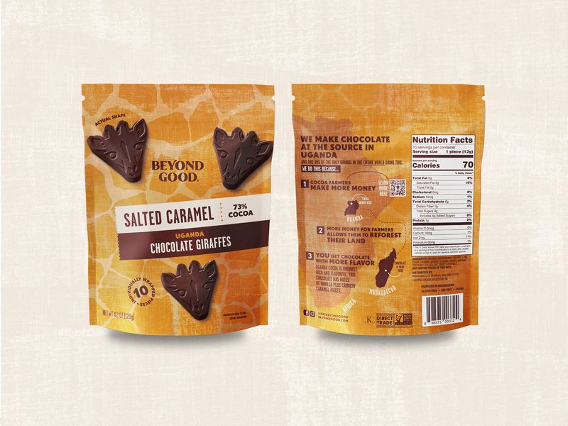 Chocolate Giraffes Packaging Design