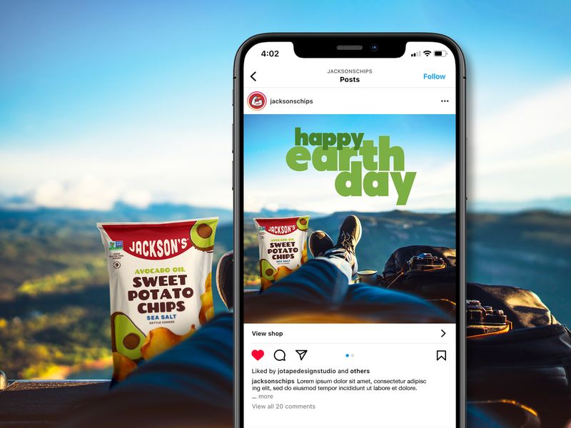 Earth Day Snack Brand Social Post