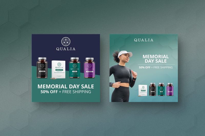 Supplements Social Media Designs