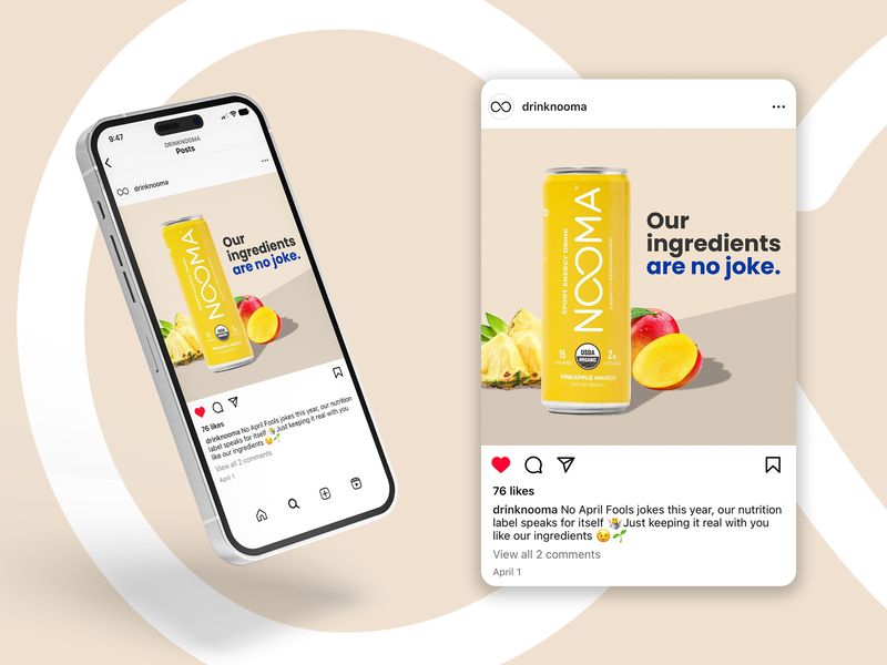 Energy Drink Social Media Post