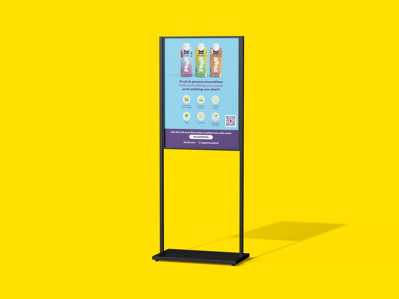 Smoothie Event Sign Stand