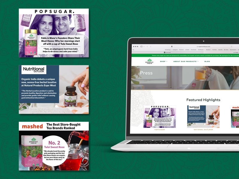 Health Product Press Web Banners