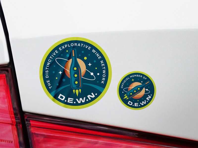 Wine Network Sticker Design