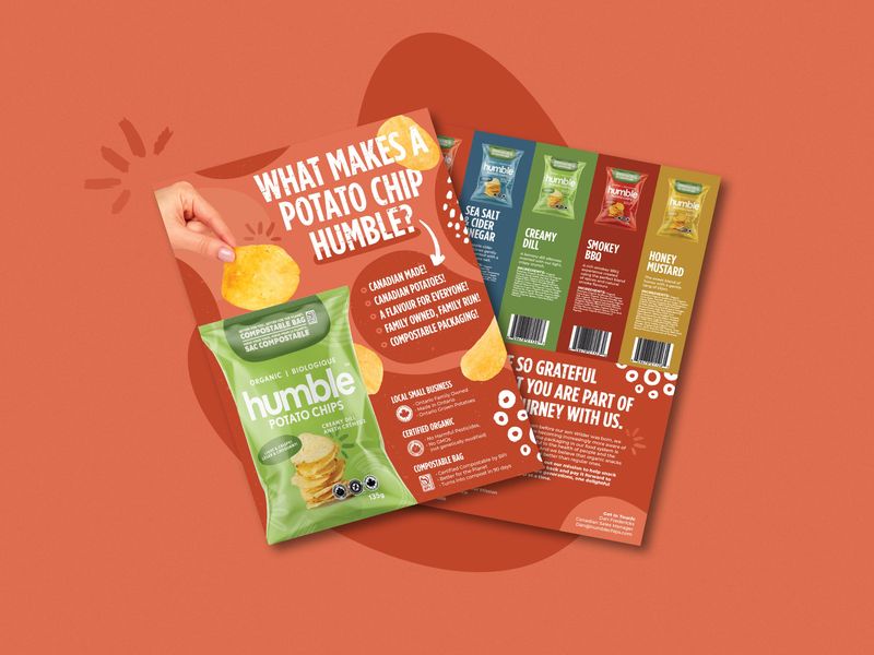 Potato Chips Sell Sheet Design