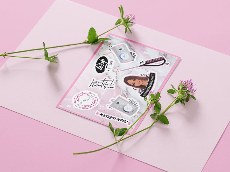 Hair Product Sticker Sheet