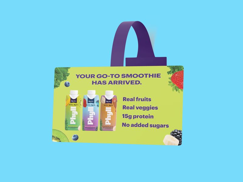 Smoothie Drink Shelf Talker