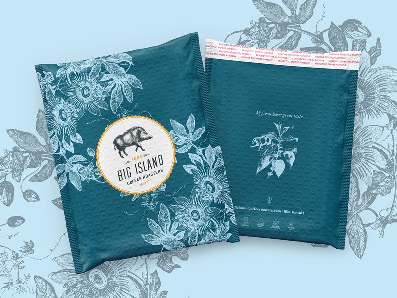 Coffee Brand Bubble Mailer