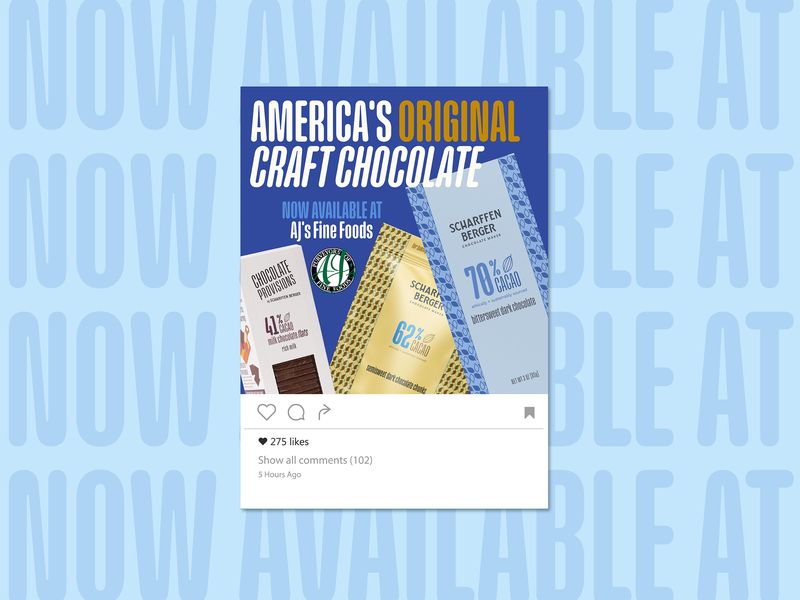 Chocolate Bar Social Media Card