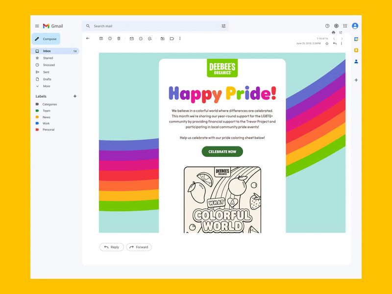 Pride Email Design