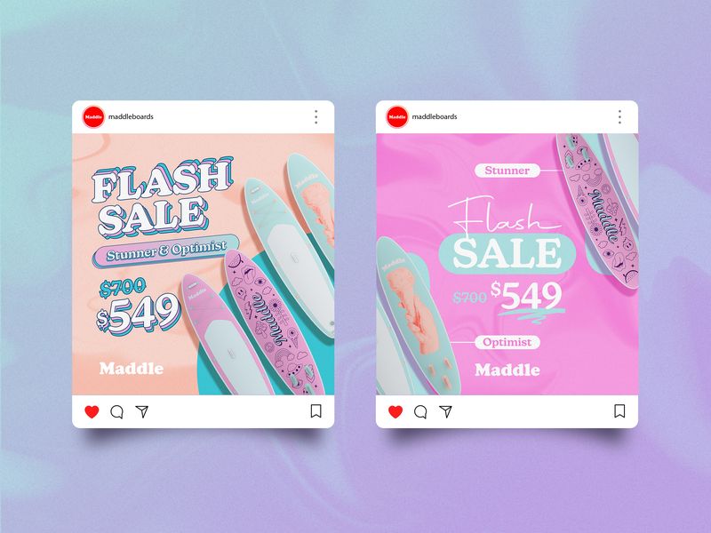 Paddleboard Sale Social Media Design
