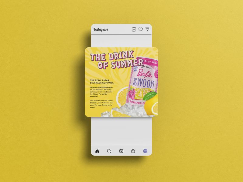 Barbie Lemonade Drink Social Design