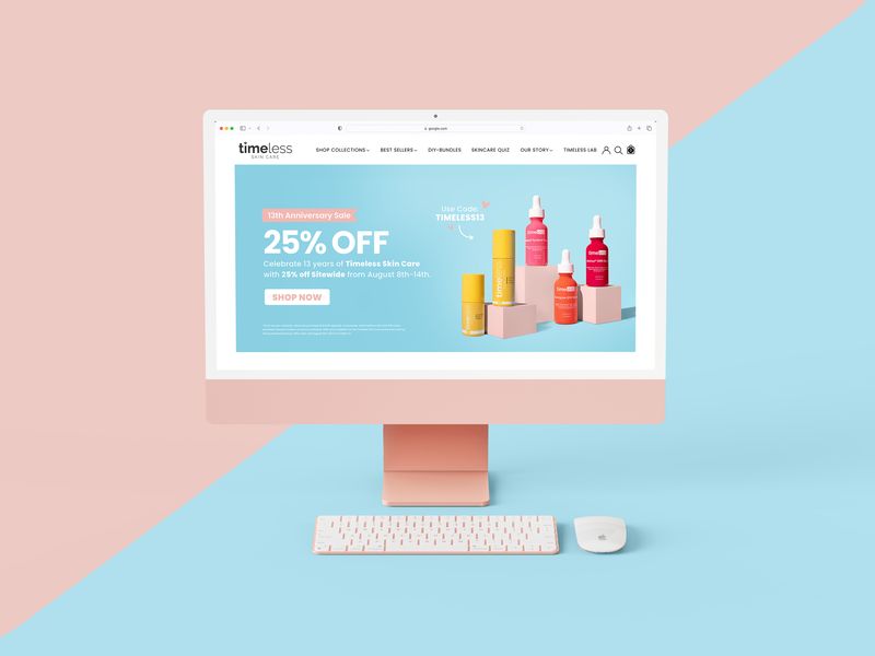 Skin Care Website Banner Design