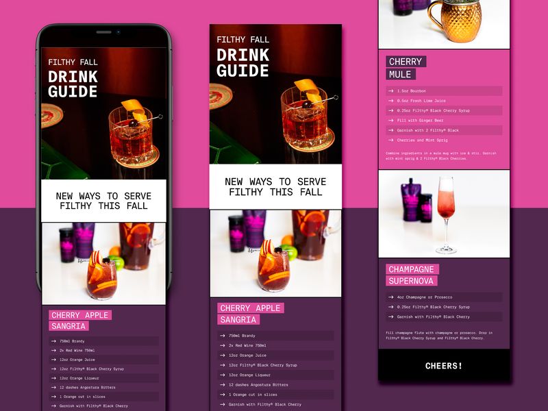 Cocktail Newsletter Design
