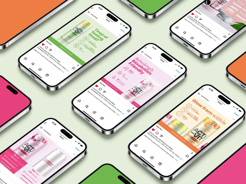 Energy Drink Social Media Graphics