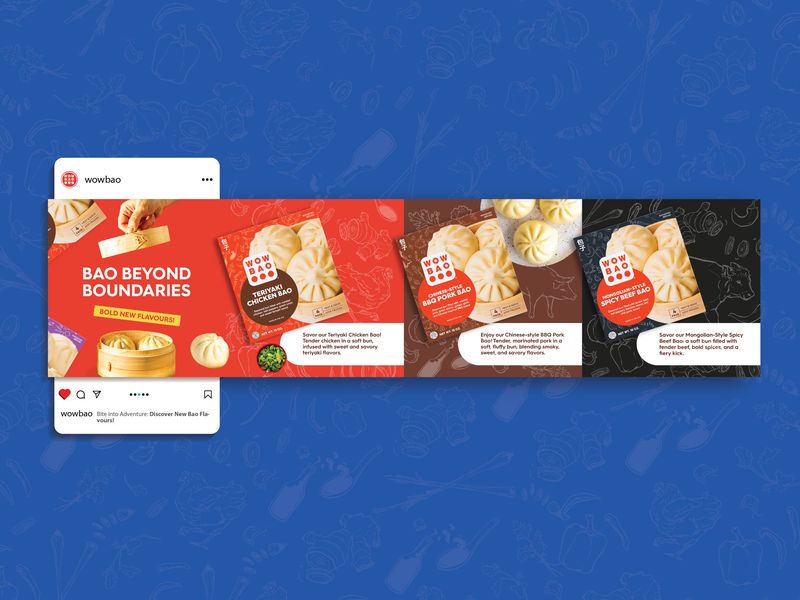 Bao Buns Social Media Design