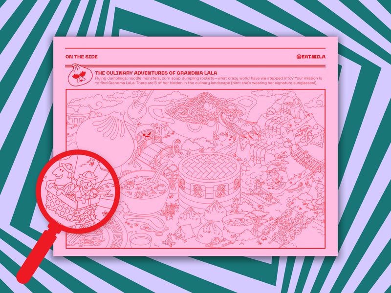 Hidden Dumplings Illustration Card