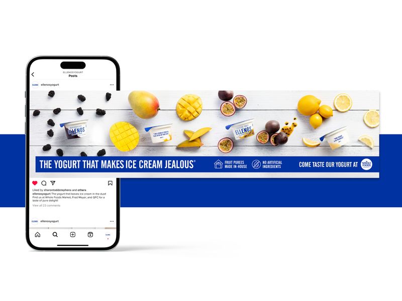 Social Media Carousel for Yogurt Brand