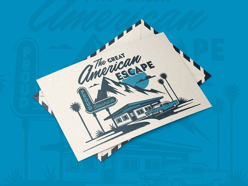 Post Card Design for Beverage Brand