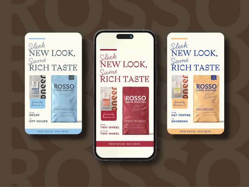 Ad Designs for Coffee Brand