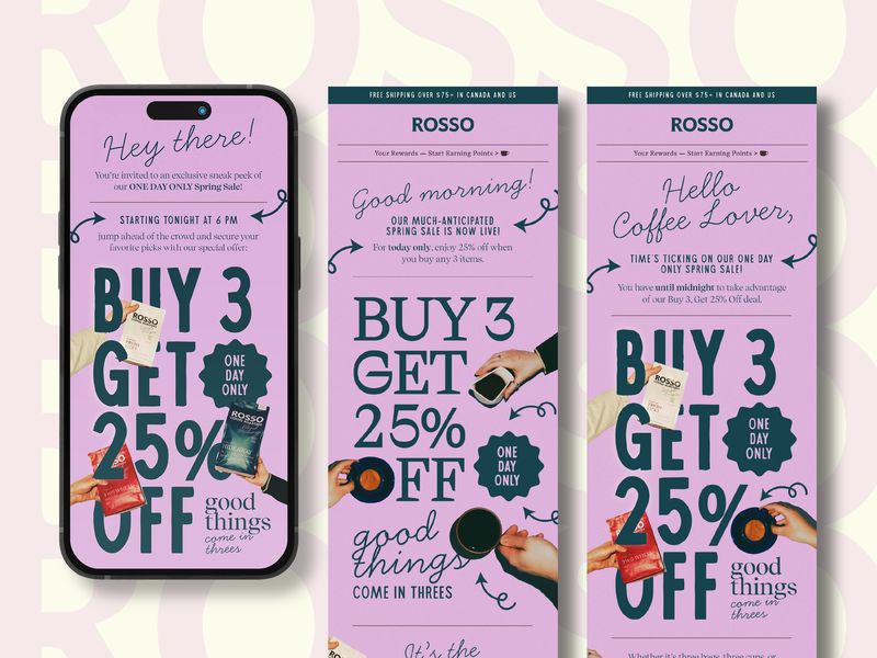 Email Newsletter for Coffee Brand